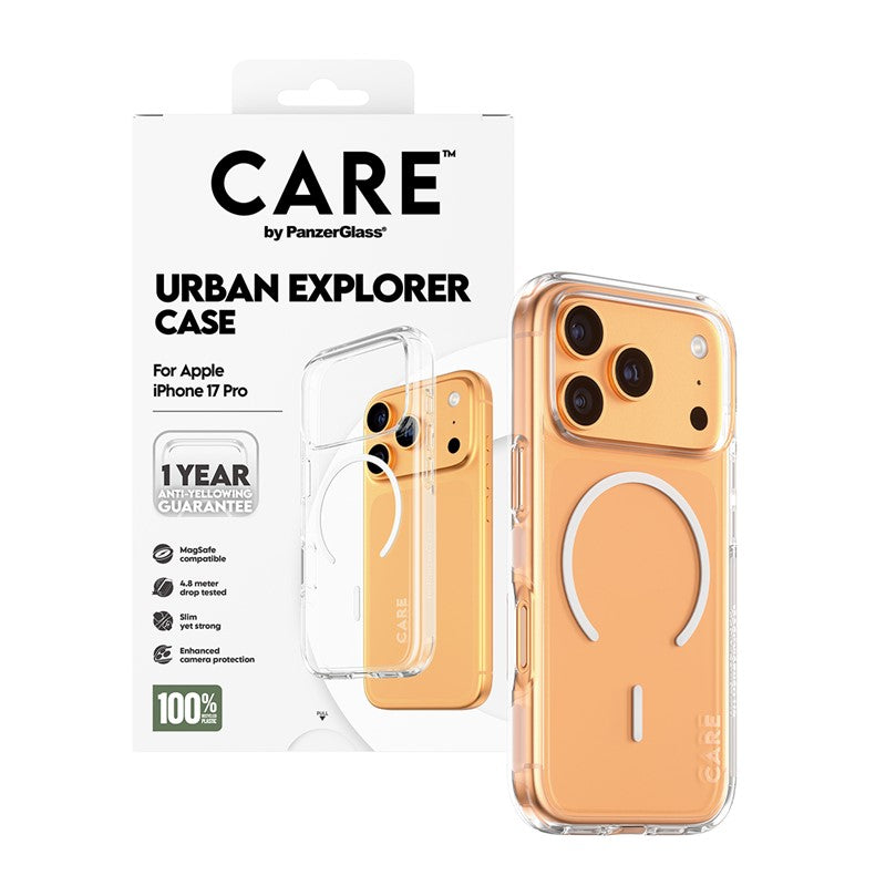 PanzerGlass Care iPhone Air / iPhone 17 Pro / iPhone 17 Pro Max Case Transparent Urban Explorer PanzerGlass Care iPhone Air / iPhone 17 Pro / iPhone 17 Pro Max Case Transparent Urban Explorer